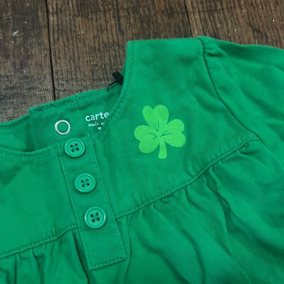 Carter’s baby button up shirt st Patrick day - Picture 2 of 5